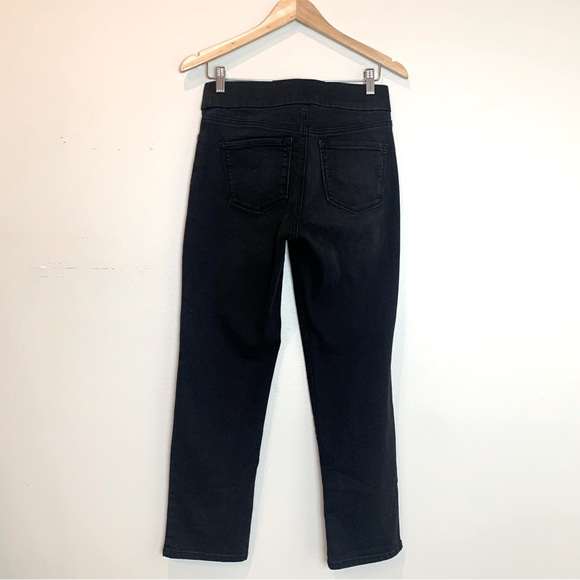 Nine West Heidi Pull-On Straight Leg Black Jean Size 6 - Picture 6 of 9